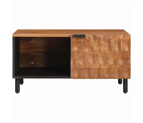 Kafijas Galdiņš Brūna 80 X 50 X 40 Cm Cieta Mango Koksne Vidaxl