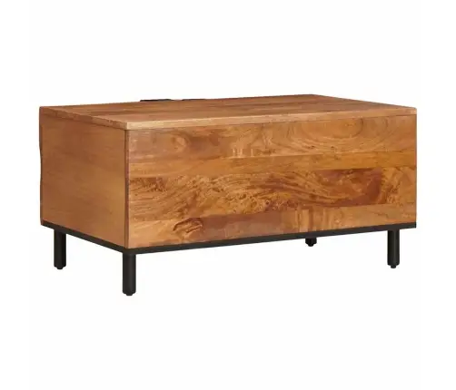 Kafijas Galdiņš Brūna 80 X 50 X 40 Cm Cieta Mango Koksne Vidaxl