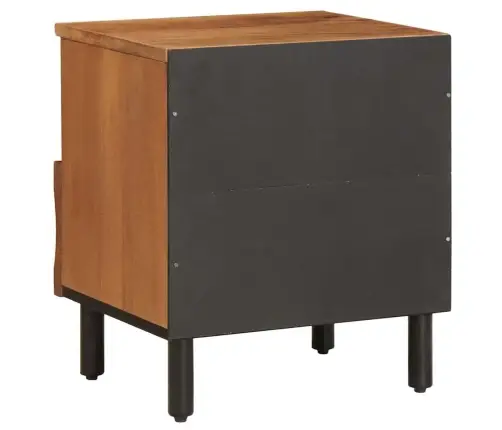 Nakts Skapītis Brūna 40 X 33 X 46 Cm Cieta Mango Koksne Vidaxl