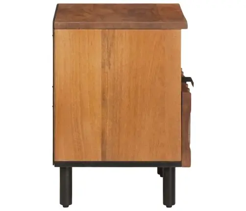 Nakts Skapītis Brūna 40 X 33 X 46 Cm Cieta Mango Koksne Vidaxl