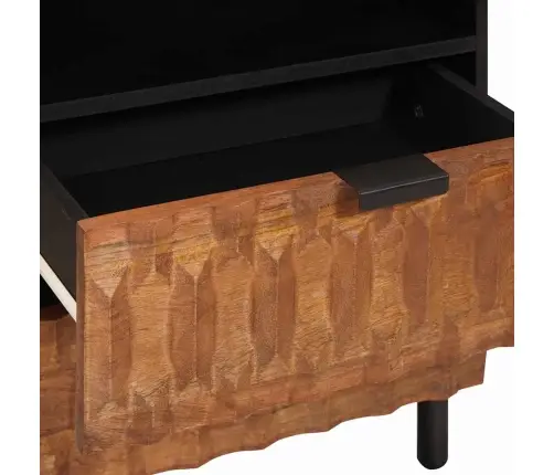 Nakts Skapītis Brūna 50 X 33 X 60 Cm Cieta Mango Koksne Vidaxl