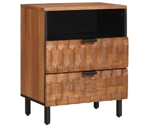 Nakts Skapītis Brūna 50 X 33 X 60 Cm Cieta Mango Koksne Vidaxl