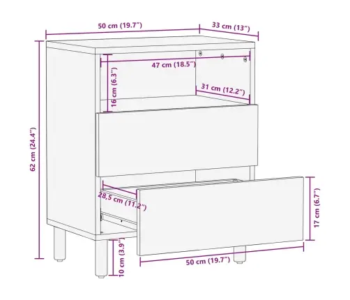 Öölambi Kapp Sahtliga Pruun 50 X 33 X 60 Cm Tugev Mango Puu