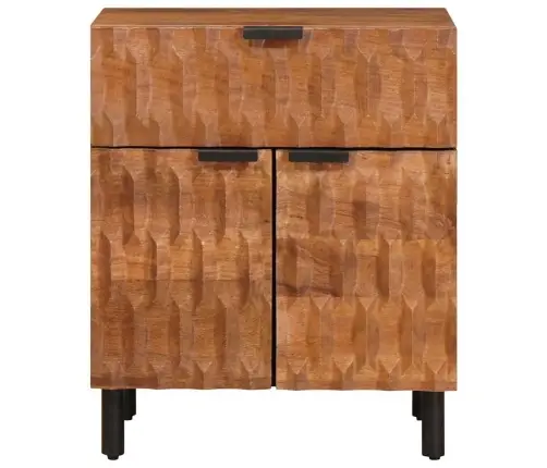 Nakts Skapītis Brūna 50 X 33 X 60 Cm Cieta Mango Koksne Vidaxl