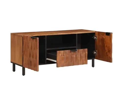 Televizora Skapīša Akācijas Brūnais Apdare 105 X 33,5 X 46 Cm Vidaxl