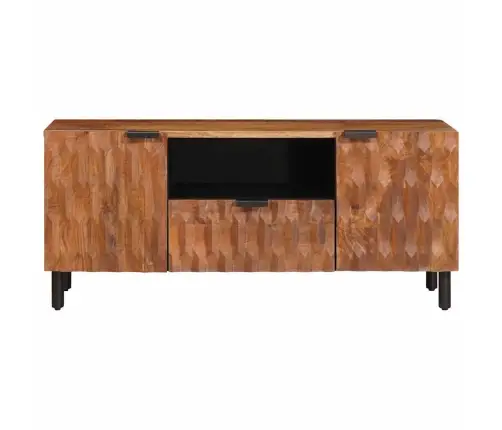 Televizora Skapīša Akācijas Brūnais Apdare 105 X 33,5 X 46 Cm Vidaxl