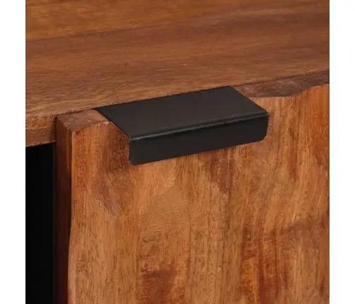 Televizora Skapīša Akācijas Brūnais Apdare 80 X 31,5 X 46 Cm Vidaxl