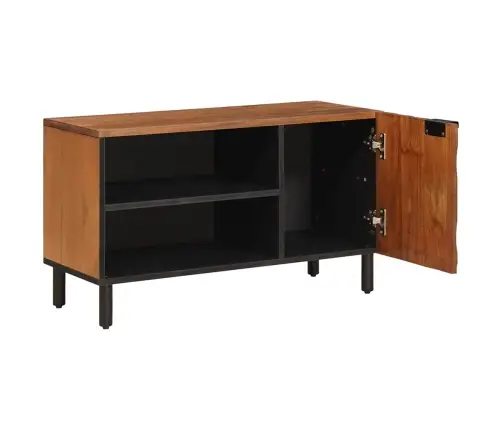 Televizora Skapīša Akācijas Brūnais Apdare 80 X 31,5 X 46 Cm Vidaxl