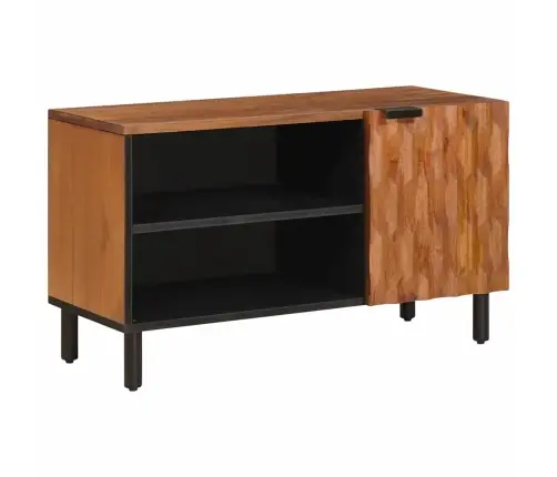 Televizora Skapīša Akācijas Brūnais Apdare 80 X 31,5 X 46 Cm Vidaxl