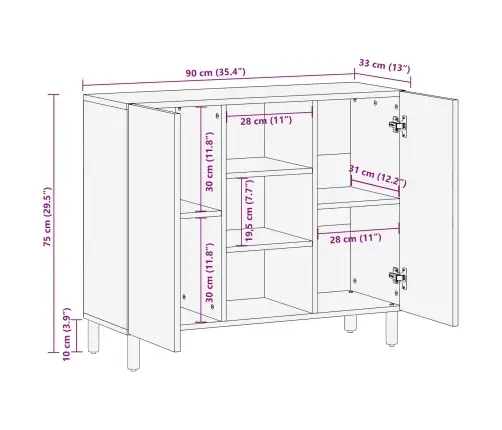Kabalas Su Lentyna Akacijos Ruda Apdaila 90 X 33 X 75 Cm