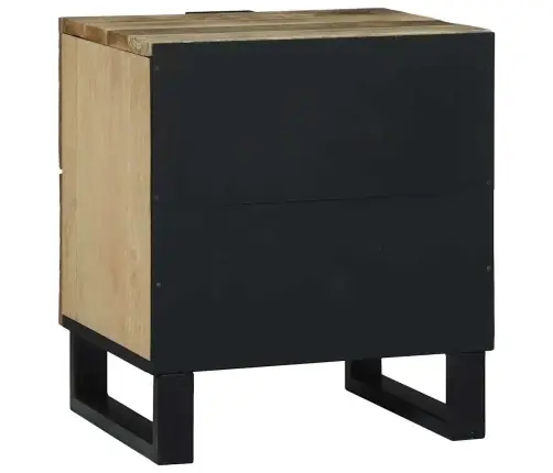 Naktsgaldiņš 40X33.5X46 Cm No Masīvkoka Un Rūpnieciski Apstrādāta Koka Vidaxl