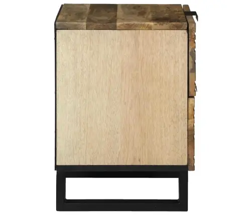 Naktsgaldiņš 40X33.5X46 Cm No Masīvkoka Un Rūpnieciski Apstrādāta Koka Vidaxl