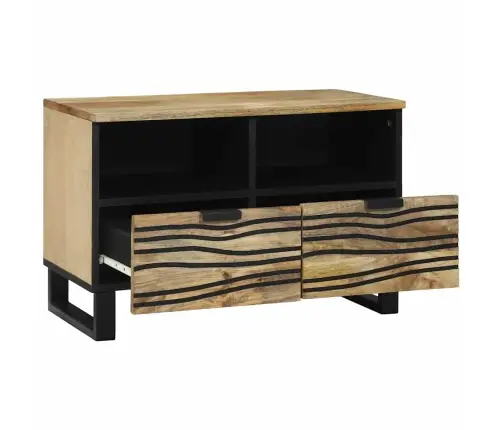 Tv Skapītis - 70X33.5X46 Cm, Ciets Mango Koks Vidaxl