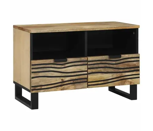 Tv Skapītis - 70X33.5X46 Cm, Ciets Mango Koks Vidaxl
