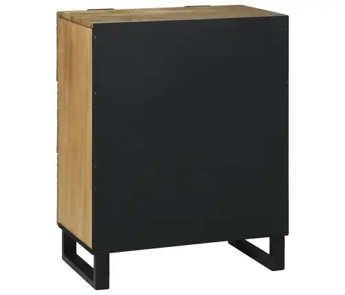 Pusdienu Skapītis 60X33.5X75 Cm No Cietā Mango Koka Vidaxl