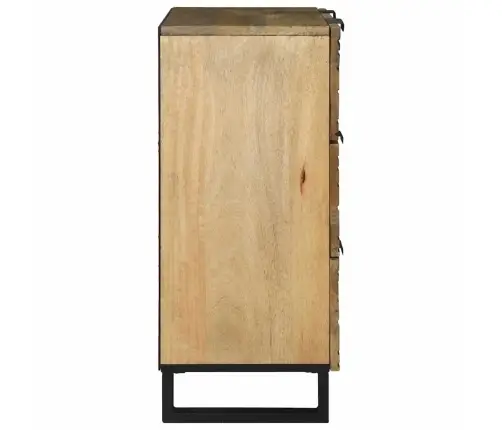 Pusdienu Skapītis 60X33.5X75 Cm No Cietā Mango Koka Vidaxl