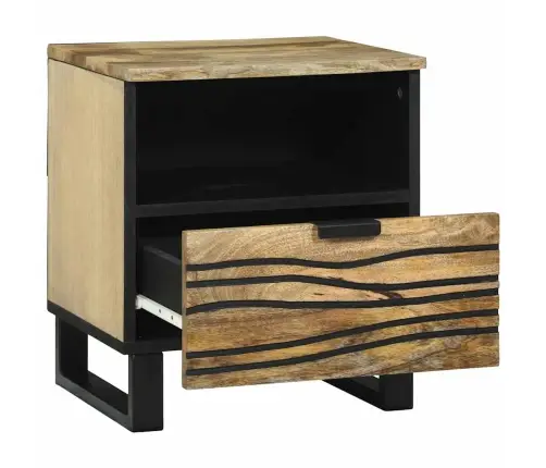 Naktsgaldiņš - 40 X 33 X 46 Cm, Cietais Mangrovju Koks Vidaxl