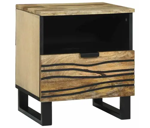 Naktsgaldiņš - 40 X 33 X 46 Cm, Cietais Mangrovju Koks Vidaxl