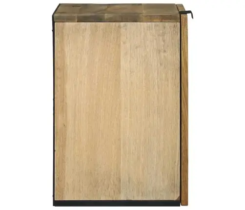 Vannasistabas Sienas Skapītis - 38 X 33.5 X 48 Cm, Izgatavots No Cieta Un Inžinierijas Koka. Vidaxl