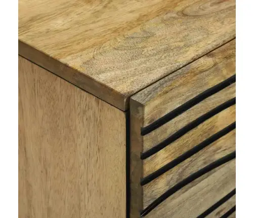 Bufete - 40 X 33.5 X 75 Cm, Izgatavota No Cieta Mango Koka Un Inženierijas Koka. Vidaxl