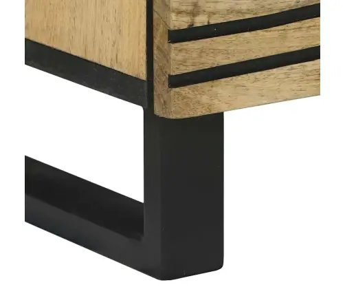 Bufete - 40 X 33.5 X 75 Cm, Izgatavota No Cieta Mango Koka Un Inženierijas Koka. Vidaxl