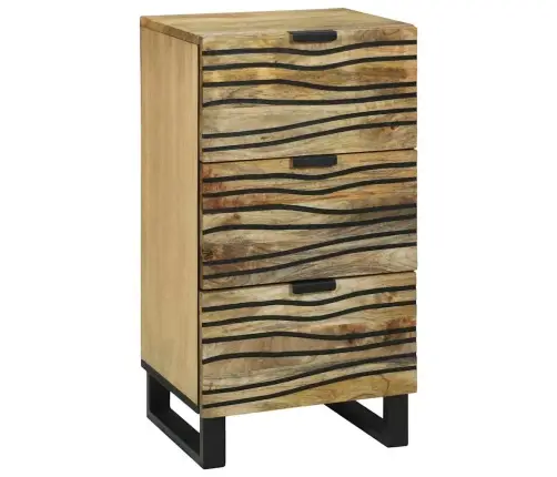 Bufete - 40 X 33.5 X 75 Cm, Izgatavota No Cieta Mango Koka Un Inženierijas Koka. Vidaxl