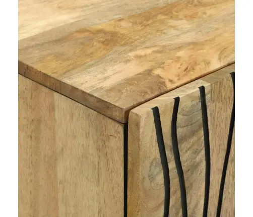 Skapītis 60 X 33.5 X 75 Cm - Izgatavots No Mango Masīvkoka Un Inženierijas Koka Vidaxl