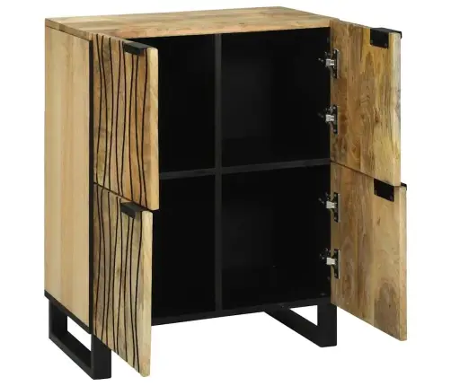 Skapītis 60 X 33.5 X 75 Cm - Izgatavots No Mango Masīvkoka Un Inženierijas Koka Vidaxl