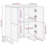 Skapītis 60 X 33.5 X 75 Cm - Izgatavots No Mango Masīvkoka Un Inženierijas Koka Vidaxl