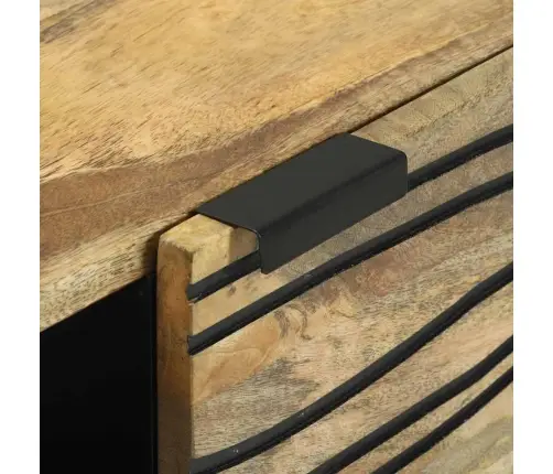 Sānu Skapītis – 80X33.5X75 Cm, No Cieta Mango Koka Vidaxl