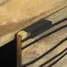 Sānu Skapītis – 80X33.5X75 Cm, No Cieta Mango Koka Vidaxl