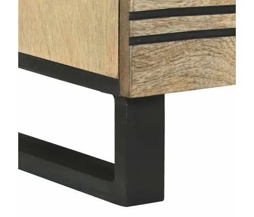 Sānu Skapītis – 80X33.5X75 Cm, No Cieta Mango Koka Vidaxl