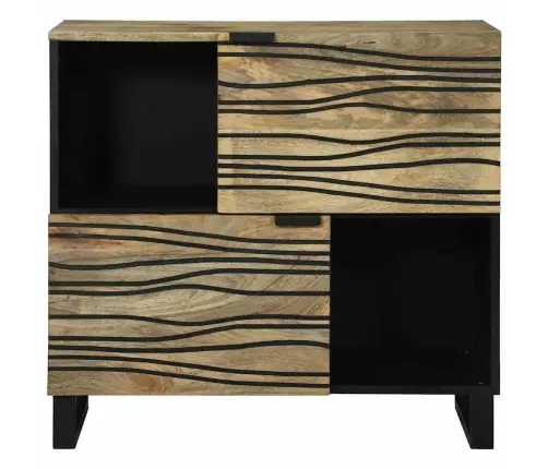 Sānu Skapītis – 80X33.5X75 Cm, No Cieta Mango Koka Vidaxl