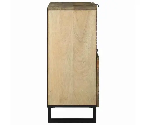 Sānu Skapītis – 80X33.5X75 Cm, No Cieta Mango Koka Vidaxl