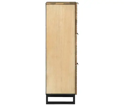 Aukšta Spintelė Ruda 40 X 33 X 110 Cm Mango Medienos Masyvas