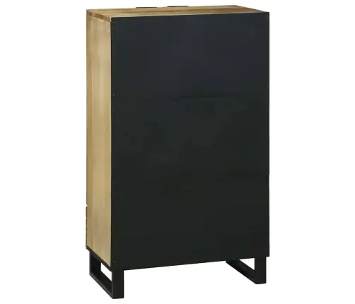 Augstais Skapītis Brūna 60 X 33 X 100 Cm Mango Masīvkoks Vidaxl