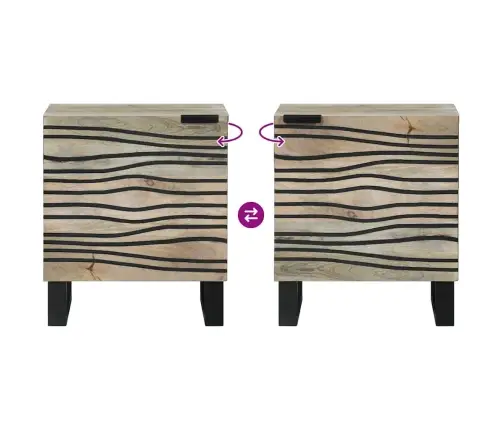 Öökapid Neutraalne 40 X 33 X 46 Cm Mangopuit