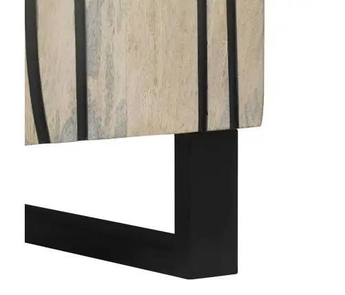 Külglaud Valge 40 X 33 X 75 Cm Mangopuit Külglaud Valge 40 X 33 X 75 Cm Mangopuit