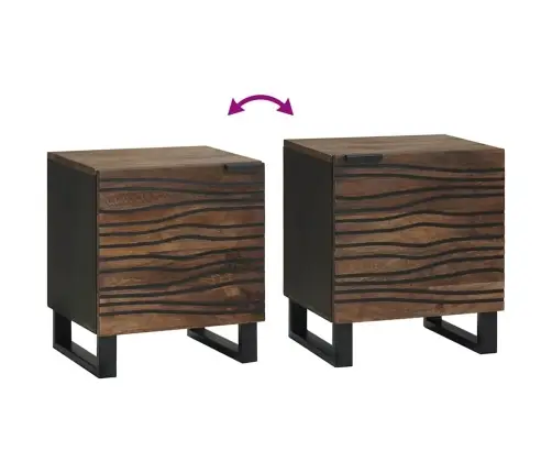 Nakts Skapji - 2 Komplektā, Ciedra Koks, Izmēri: 40X33.5X46 Cm Vidaxl