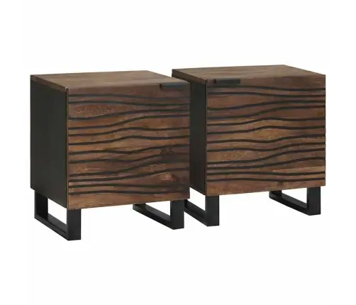 Nakts Skapji - 2 Komplektā, Ciedra Koks, Izmēri: 40X33.5X46 Cm Vidaxl