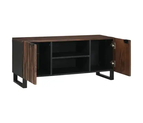 Tv Skapis, 105 X 33.5 X 46 Cm, Izgatavots No Cietas Mango Koksnes. Vidaxl