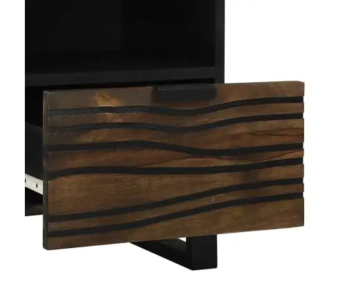 Izklaides Centri Un Tv Statīvi Ar Atvilktni Ar Plauktu Ar Uzglabāšanu Brūna Vidējs Koka Vidaxl