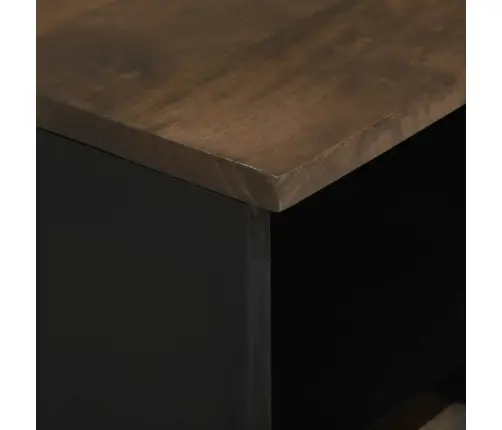 Izklaides Centri Un Tv Statīvi Ar Atvilktni Ar Plauktu Ar Uzglabāšanu Brūna Vidējs Koka Vidaxl