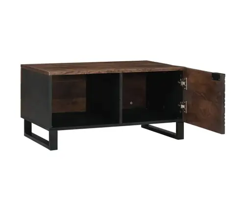 Kafijas Galdiņš 80 X 50 X 40 Cm - Masīvkoks No Mango Un Inženierkoks Vidaxl