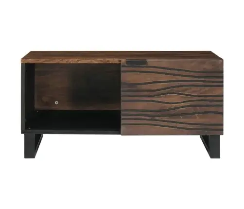 Kafijas Galdiņš 80 X 50 X 40 Cm - Masīvkoks No Mango Un Inženierkoks Vidaxl