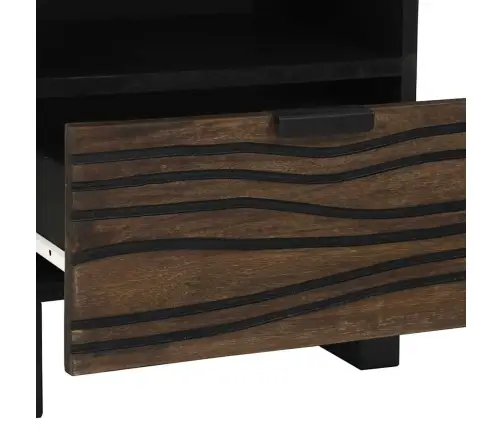 Nakts Skapis, 40 X 33 X 46 Cm, Ciets Mango Koks Vidaxl