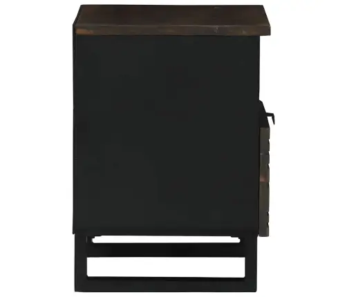 Nakts Skapis, 40 X 33 X 46 Cm, Ciets Mango Koks Vidaxl