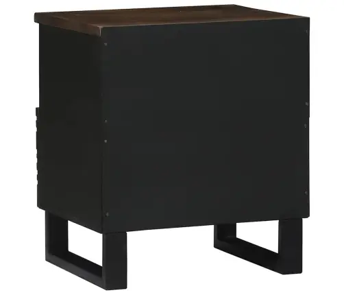 Nakts Skapji 2 Gabali 40 X 33 X 46 Cm Ciets Koks Mangols Vidaxl