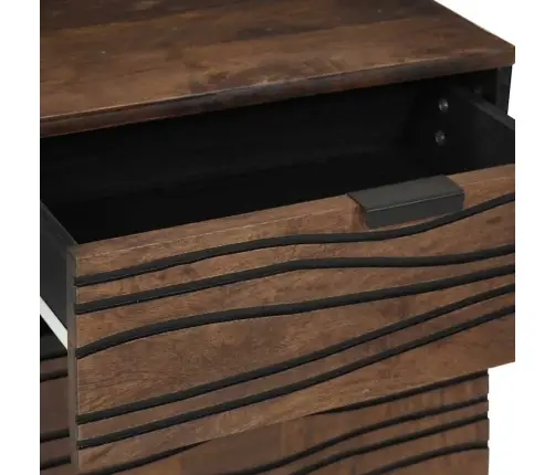 Šalia Lovos Spintelė Graikinis Riešutmedis 50 X 33 X 60 Cm