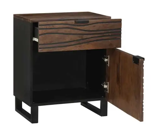 Šalia Lovos Spintelė Graikinis Riešutmedis 50 X 33 X 60 Cm